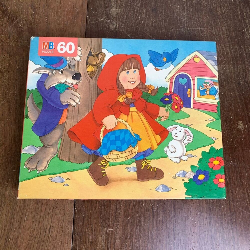 Milton Bradley VTG 1993 The Little Red Riding‎ Hood Storybook Puzzle 60 pieces
